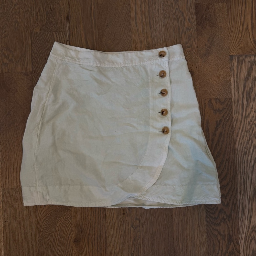 Madewell Mint green Mini Skirt Asymmetrical Casual
